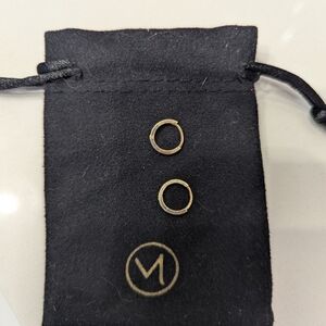 Gold Mini Mejuri Hoop Earrings